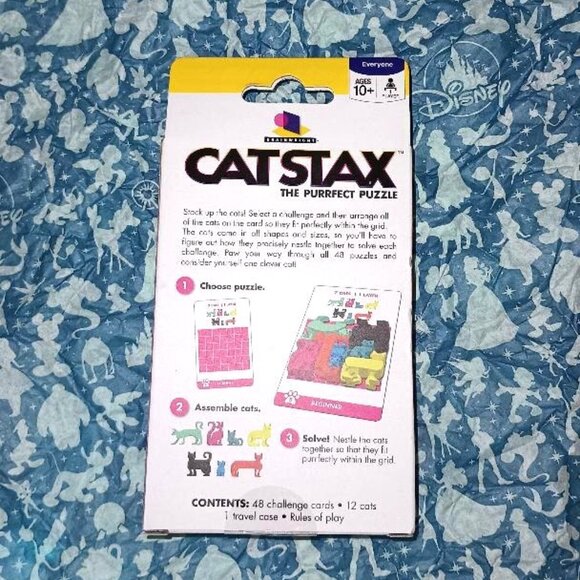 Cat Stax The Purrfect Puzzle 48 Puzzles Brainwright Teaser Gift - Picture 2 of 2